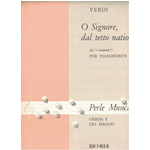 VERDI O SIGNORE DAL TETTO NATIO (DA "I LOMBARDI") TRASCRIZIONE FACILE DI MICHIELE CHIESA PER PIANOFORTE