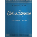 MENDELSSOHN CANTO DI PRIMAVERA OP.62 N.6 PER PIANOFORTE