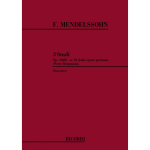 MENDELSSOHN 3 STUDI PER PIANOFORTE