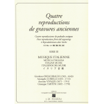 QUATTRO RIPRODUZIONI DA ANTICHE STAMPE : MUSICISTI ITALIANI