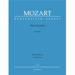 MOZART DON GIOVANNI SPARTITO PER  CANTO E PIANOFORTE 