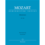 MOZART IDOMENEO RIDUZIONE PER CANTO E PIANOFORTE