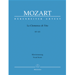 MOZART LA CLEMENZA DI TITO RIDUZIONE PER CANTO E PIANOFORTE