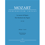 MOZART LE NOZZE DI FIGARO RIDUZIONE PER CANTO E PIANOFORTE