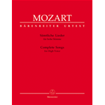 MOZART LIEDER VOCE ACUTA