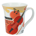 TAZZA IN CERAMICA CON VIOLINO