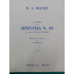 MOZART I TEMPO DELLA SINFONIA N.40 K.550 IN SOL MINORE RIDUZIONE PER PIANOFORTE DI SERGIO MARZORATI