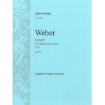 WEBER CONCERTO OP 75 PER FAGOTTO E  PIANOFORTE