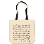 BORSA SHOPPER BACH IN COTONE BIANCO 43 X 40 MANICO LUNGO