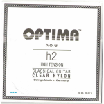 OPTIMA N.6 CORDA PER CHITARRA CLASSICA 2 SI IN NYLON TRASPARENTE ALTA TENSIONE