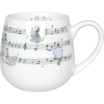 TAZZA MUSICALE IN PORCELLANA CON GATTO