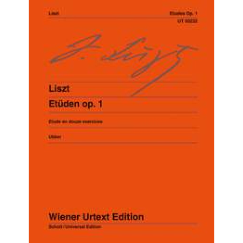 LISZT 12 STUDI E 12 ESERCIZI OP.1 PER PIANOFORTE