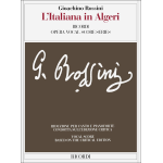 ROSSINI L'ITALIANA IN ALGERI RIDUZIONE PER CANTO E PIANOFORTE