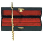 MINIATURA FLAUTO IN OTTONE CM.15 CON ASTUCCIO