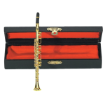 MINIATURA CLARINETTO IN OTTONE CM.15 CON ASTUCCIO