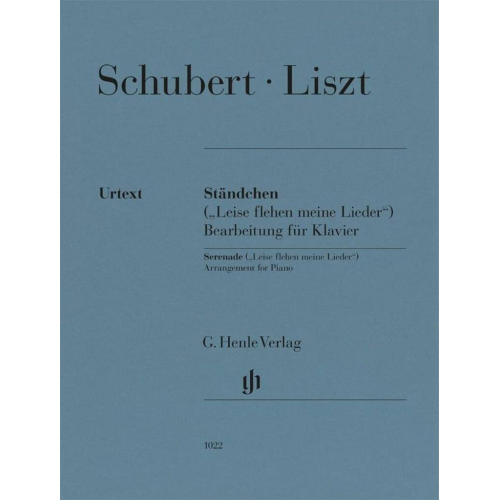 SCHUBERT-LISZT STANDCHEN LEISE FLEHEN MEINE LIEDER (SERENATA) PER PIANOFORTE