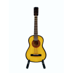 MINIATURA CHITARRA CLASSICA CON SUPPORTO E CUSTODIA