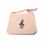 BORSA IN JUTA CON CHIAVE DI VIOLINO TRCOLLE REGOLABILI
