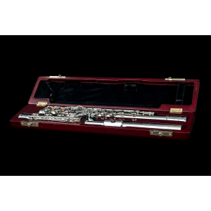 FLAUTO TRAVERSO CHIAVI APERTE , NON IN LINEA, MI SNODATO DISC . SI, D-SP BEF  DI ZHAO TESTATA E CORPO ARGENTO  925 