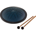 SMALL STEEL TONGUE DRUM, NERO, 8 NOTE IN FA MINORE DIAMETRO 7' (CM 18) 