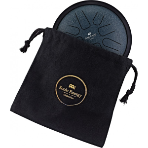 SMALL STEEL TONGUE DRUM, NERO, 8 NOTE IN FA MINORE DIAMETRO 7' (CM 18) 