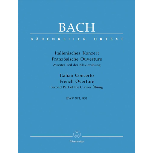 BACH CONCERTO ITALIANO E OUVERTURE FRANCESE PER PIANOFORTE