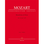 MOZART -BENEDICTUS SIT DEUS KV.117 PARTITURA