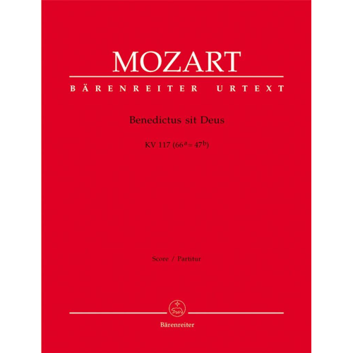 MOZART -BENEDICTUS SIT DEUS KV.117 PARTITURA