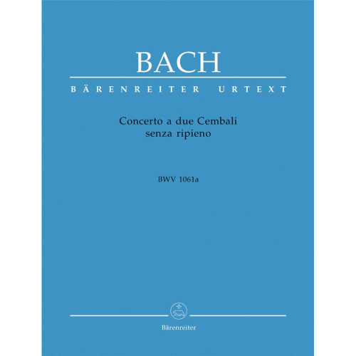 BACH CONCERTO PER DUE CEMBALI BWV1061A 
