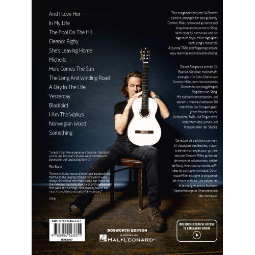 MILLER THE BEATLES PER CHITARRA (ARRANGIATI DA DOMINIC MILLER)