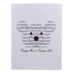 RACCOGLITORE A TEMA MUSICALE CON ORSETTO SULLA COPERTINA (20 PAGINE) BIANCO