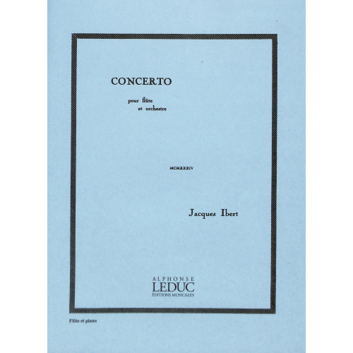 IBERT CONCERTO PER FLAUTO E PIANO