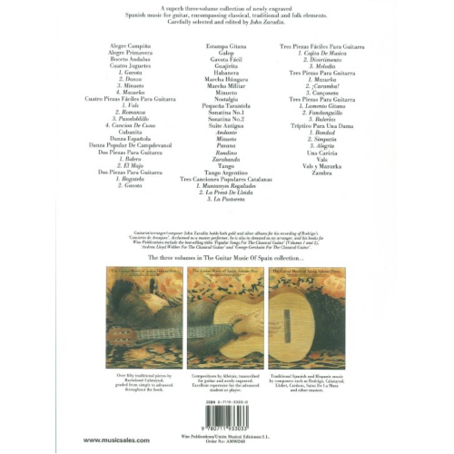 AUTORI VARI THE GUITAR MUSIC OF SPAIN VOLUME 1 PER CHITARRA