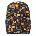 ZAINO BE CLASSIC GUITARS & ME COLORE NERO CM 34X10X40