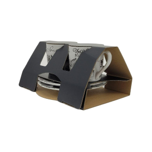 TAZZE DA ESPRESSO VIVALDI CON PIATTINI COPPIA IN PORCELLANA  