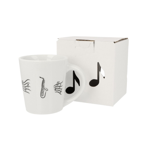 TAZZA MUSICALE MOTIVO SAX