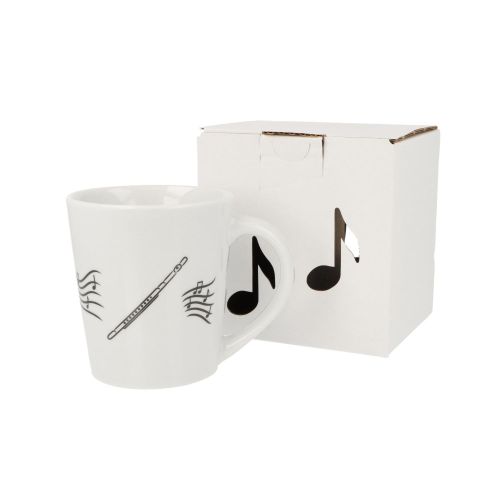 TAZZA MUSICALE MOTIVO FLAUTO TRAVERSO