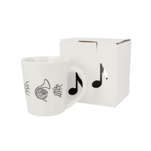 TAZZA MUSICALE MOTIVO CORNO
