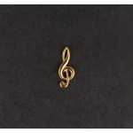 SPILLA CHIAVE DI VIOLINO DORATA CM 2