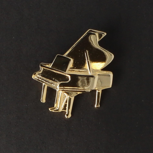 SPILLA PIANOFORTE PLACCATA ORO CM 5