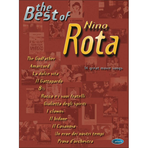 ROTA THE BEST 14 FANTASTICHE CANZONI DA FILM PER PIANOFORTE