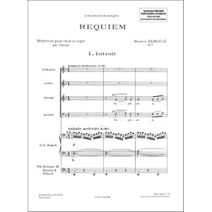 DURUFLE' REQUIEM OP.9 PER CORO MISTO 
