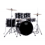 MAPEX COMET CM5044FTCDK BATTERIA ACUSTICA FUSION 10-12-14 14R CASSA 20 DARK BLACK CON PIATTI
