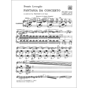 GIUSEPPE VERDI - DONATO LOVREGLIO FANTASIA DA CONCERTO SU MOTIVI DELLA TRAVIATA PER CLARINETTO E PIANOFORTE