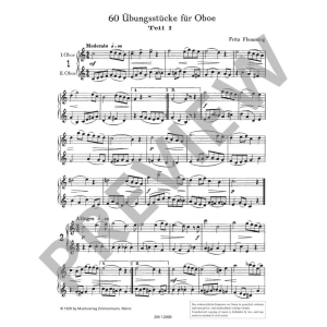 FLEMMING 60 STUDI PROGRESSIVI PER OBOE VOLUME 1