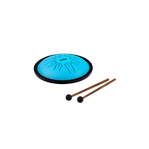 STEEL TONGUE DRUM, BLU, 8NOTE DIMENSIONI  7" (CM 18)