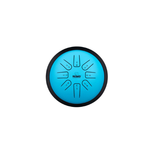 STEEL TONGUE DRUM, BLU, 8NOTE DIMENSIONI  7" (CM 18)