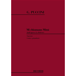 PUCCINI MI CHIAMANO MIMI' PER SOPRANO DALL'OPERA BOHEME  PER CANTO E PIANOFORTE