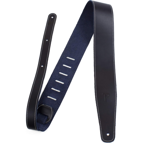 TRACOLLA PER CHITARRA IN PELLE BLU STILE BASEBALL SP25S-7051