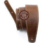 TRACOLLA PER CHITARRA IN PELLE MARRONE STILE BASEBALL SP25S-7049